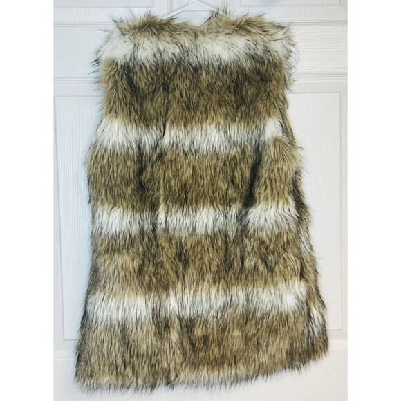 Chicwish Faux Fur Vest Tan Brown Cozy Comfy Boho Hippie Indie Street Size Small - Picture 2 of 7
